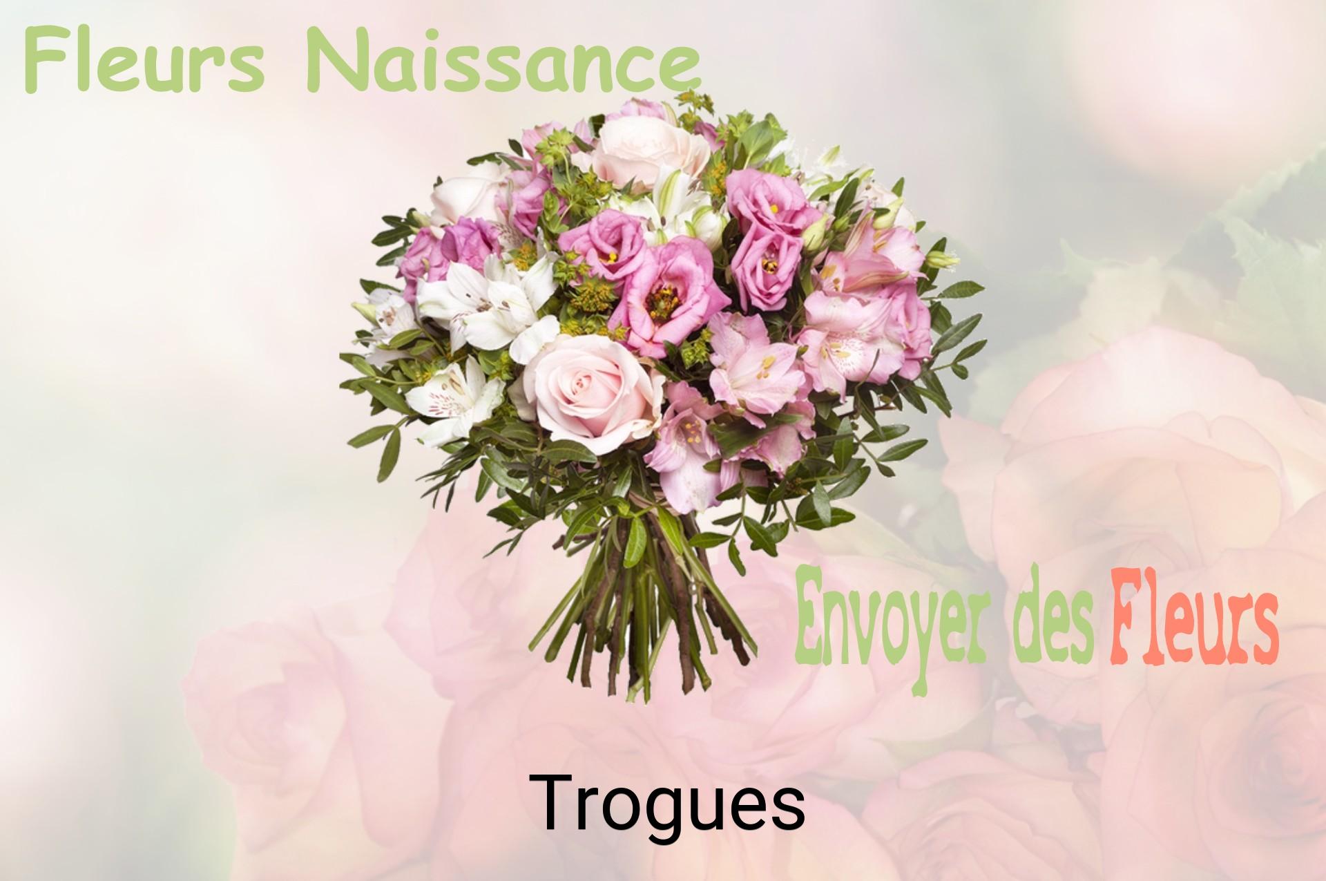 Bouquet de fleurs de naissance livré à Trogues